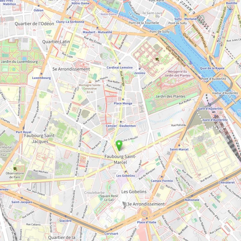 Carte présentant la localisation du salon